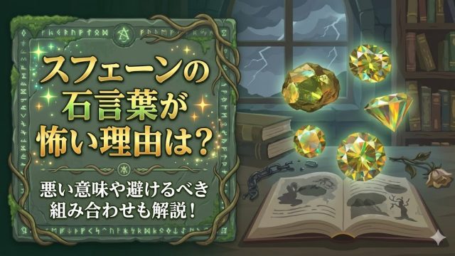 スフェーンの石言葉が怖い理由は？悪い意味や避けるべき組み合わせも解説！｜石言葉テラス