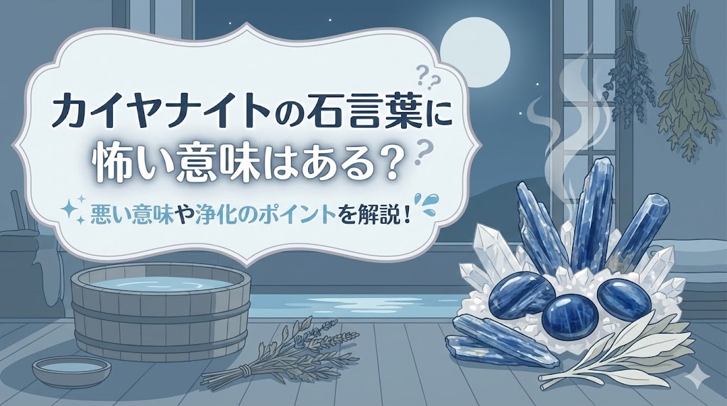 カイヤナイトの石言葉に怖い意味はある？悪い意味や浄化のポイントを解説！