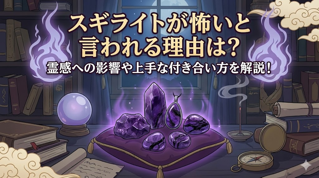 スギライトが怖いと言われる理由は？霊感への影響や上手な付き合い方を解説！