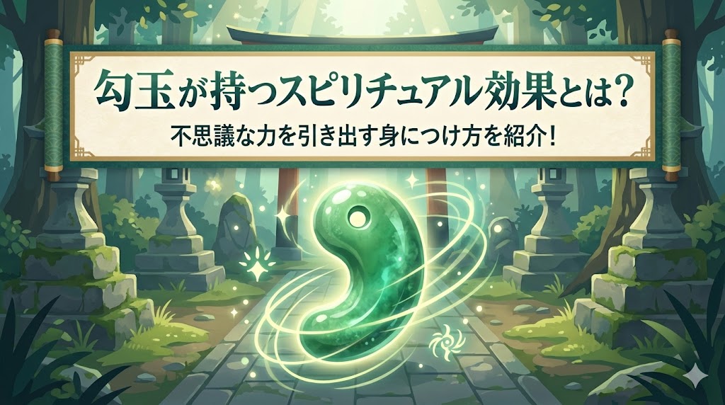 勾玉が持つスピリチュアル効果とは？不思議な力を引き出す身につけ方を紹介！